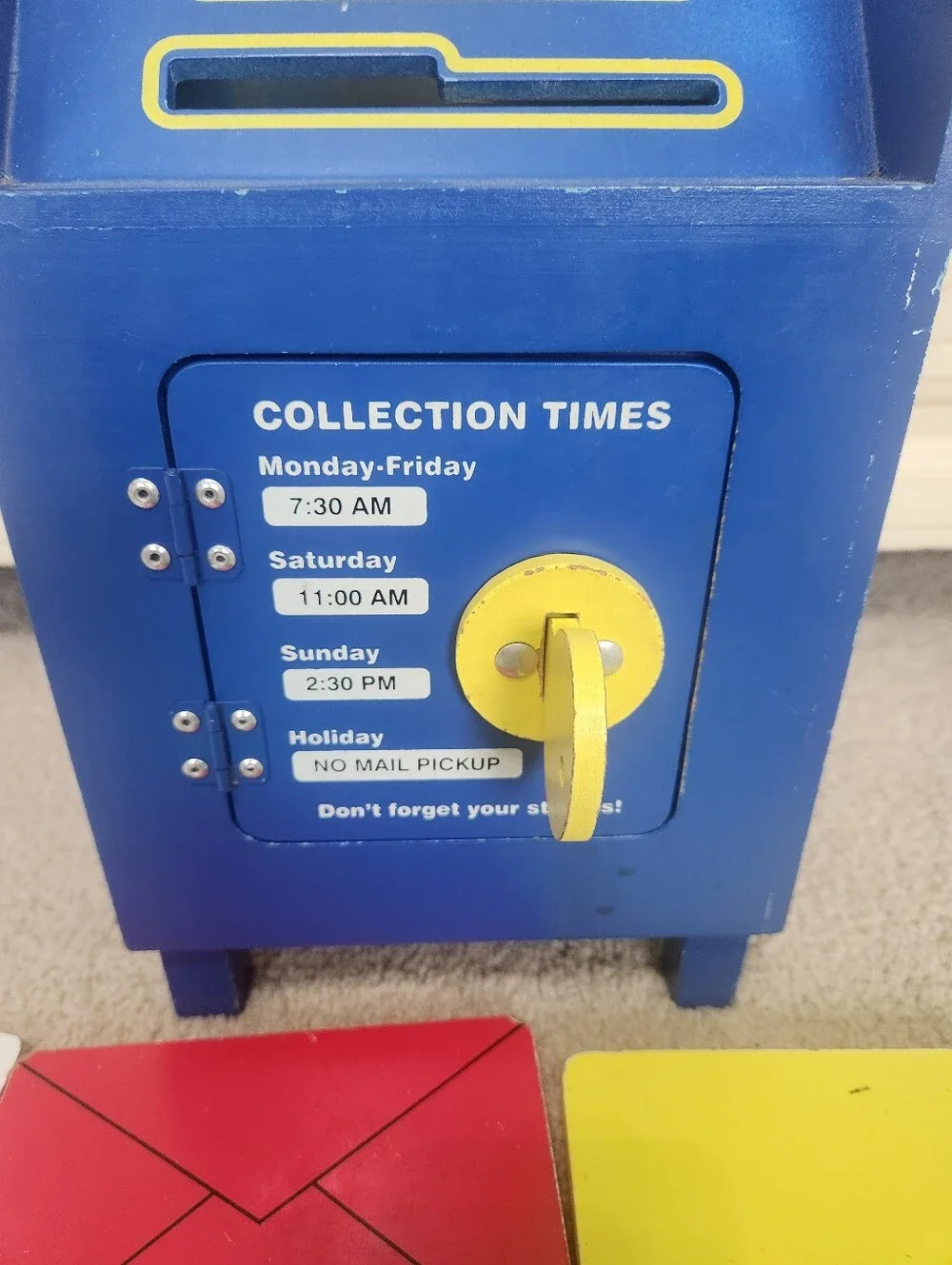HTF Melissa & Doug Stamp and Sort Wooden Mailbox Activity and Toy